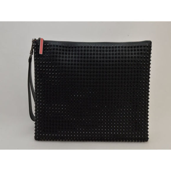 Christian Louboutin Handbags - Christian Louboutin Peter Pouch Spike Stud Clutch Bag Black
